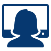 icons8 woman at computer 100