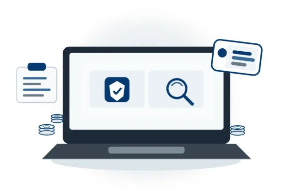 Technical illustration representing the cost assessment and pricing of professional virus and malware removal